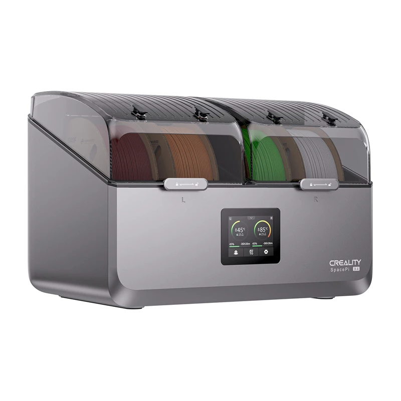 Filamendikuivati Creality 4005010100 3D-printerile — ühildub SpacePi X4-ga, must/hall, 1 tk