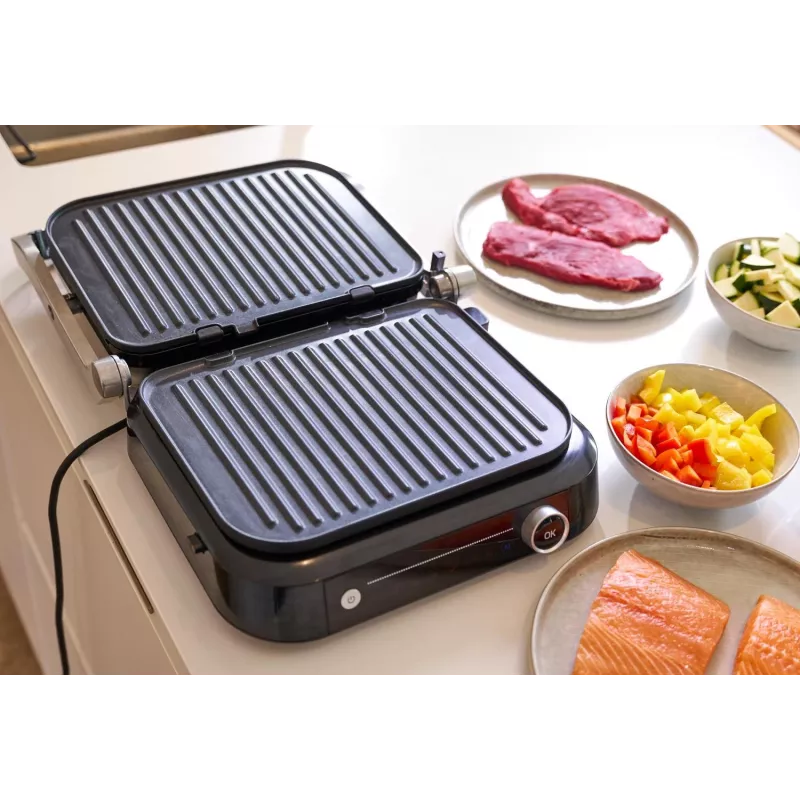 Kontaktgrill SEVINI Pro, KG 2395 (hõbedane/must, 1800 W)