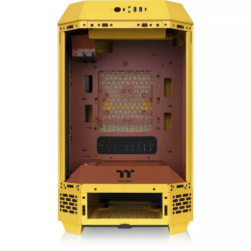 Mini tornkorpus THERMALTAKE The Tower 250 Butter Caramel — microATX/Mini-ITX, ATX tugi, kompaktne korpus