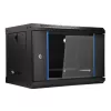 EXTRALINK LITE 6U 530X400 SEINAKINNITATAV RACK-KAPP MUST RIIULIGA