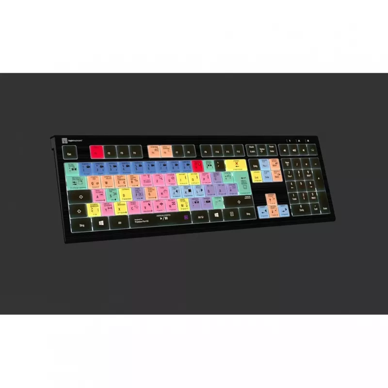 Logickeyboard Adobe Premiere Pro CC ASTRA 2 taustvalgustusega klaviatuur saksa keel (LKB-PPROCC-A2PC-DE)