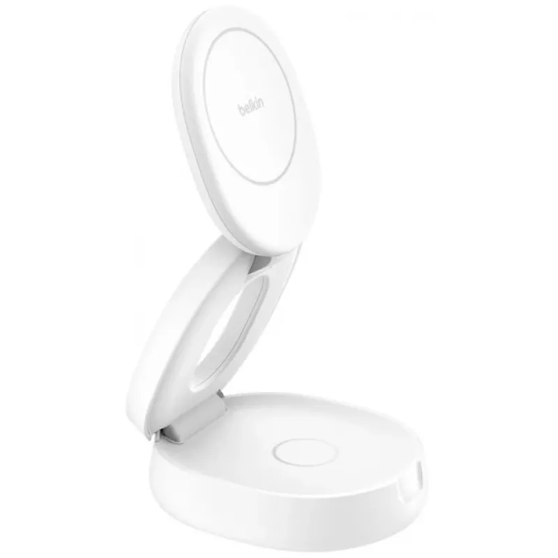 Laadimisjaam Belkin BOOSTCHARGE WIZ035kqWH 2-in-1 Qi2 15W telefonidele ja tarvikutele