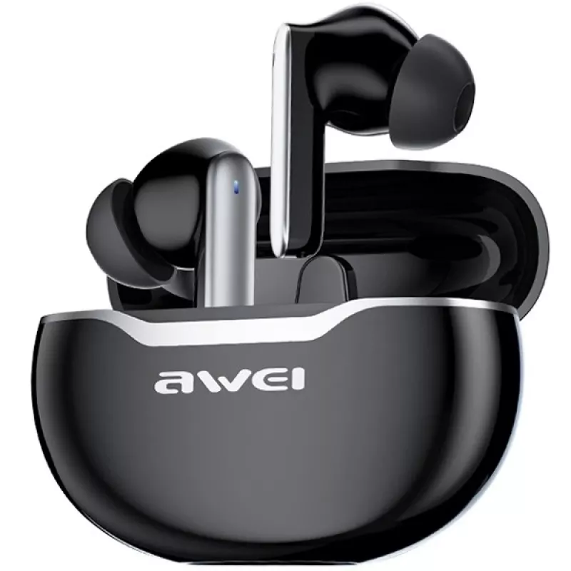 Awei Kõrvaklapid Bluetooth 5.3 T50 TWS Laadimiskarp /Must