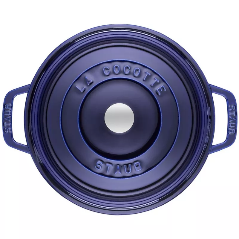 Malmist cocotte Staub 26 cm ümmargune, tumesinine