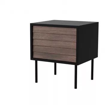 Öökapp, 2 tk CORTINA 45x40x51 must/pähkel