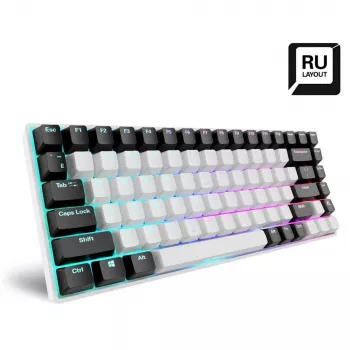 Sharkoon SKILLER SGK50 S3 Mänguklaviatuur USB QWERTY Vene valge