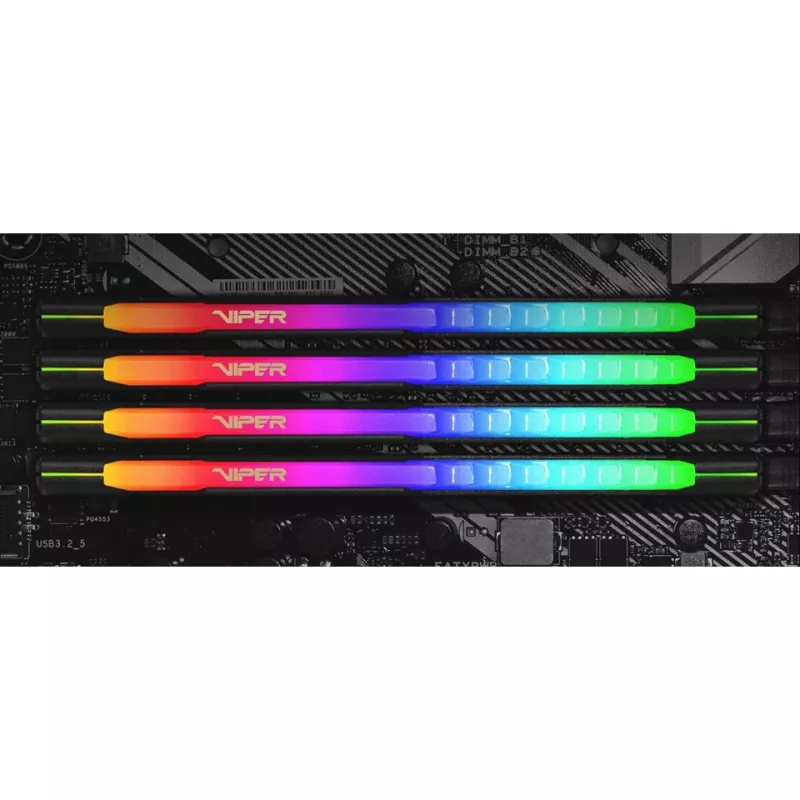 Patriot Viper Steel RGB 32 GB (2x16 GB) DDR4-3600 CL20 mälukomplekt, PVSR432G360C0K