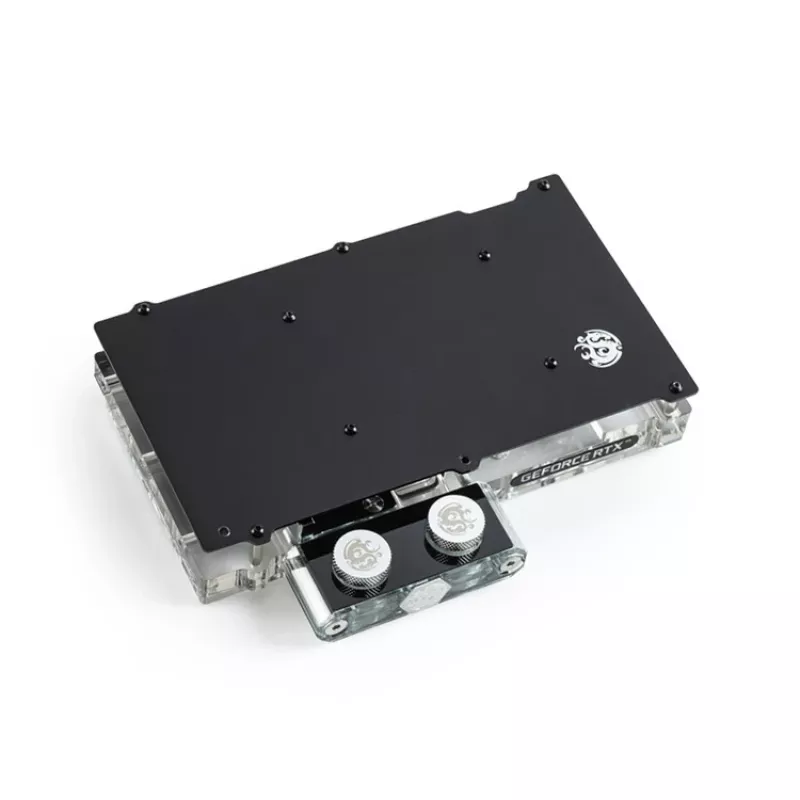 Vesiblokk BitsPower Classic VGA BP-VG3070FE — 125×171,4×28,4 mm, 3‑kontaktiline RGB, must/hõbedane/läbipaistev