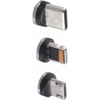 Juhtmepistik ShiverPeaks BS14-19003 USB Micro-B USB-C 8 Contact must hõbedane