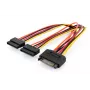 Assmann SATA Y-Adapterkabel 15-pin SATA auf 2x 15-pin SATA ST/BU/BU 0,3m SATA Y-Adapter-Kabel, 0,3m - 15-pin SATA auf 2x 15-pin SATA, ST/BU/BU - Siche