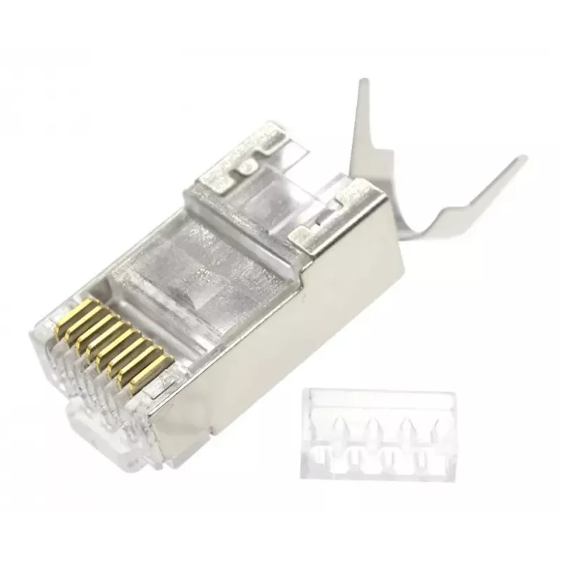 RJ45 pistikud GEMBIRD CAT7 8P8C kullatud 15µ FTP/SFTP, pakendis 100 tk