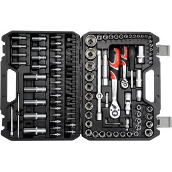 Socket wrench set YATO YT-38791 — 108 pieces, 1/2 inch drive, includes wrench, Must case