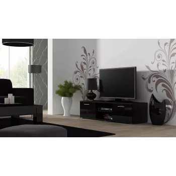 Cama TV-alus SOHO 140 must/must läikiv