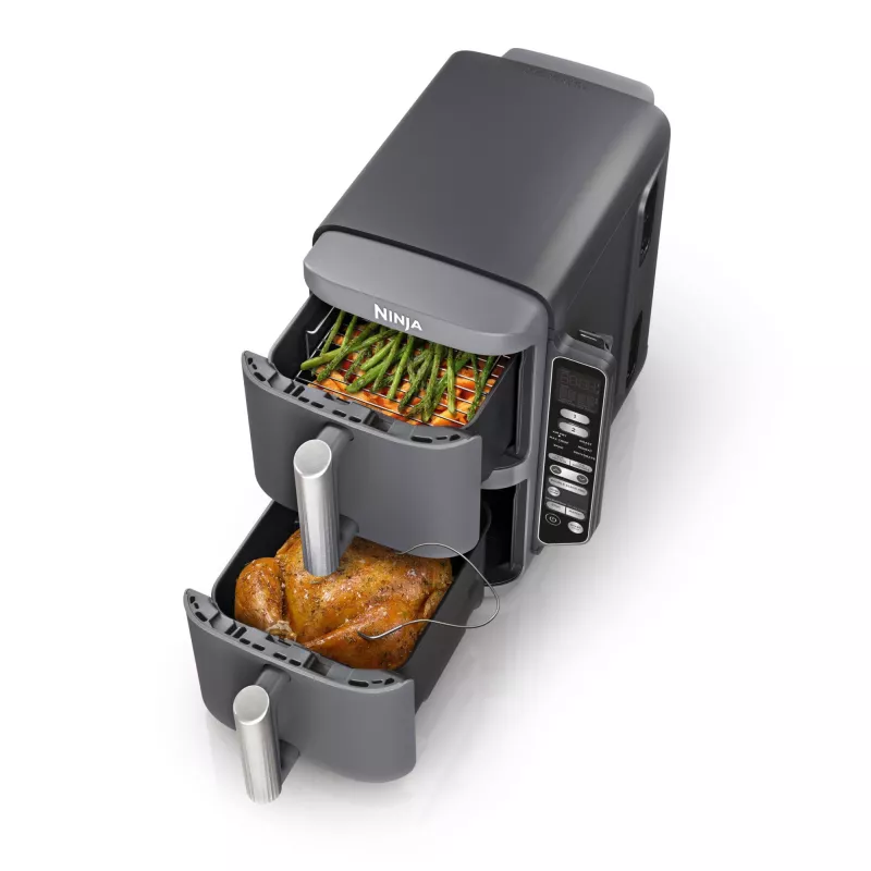 Ninja Double Stack XL Air Fryer 2 compartments with temperature probe SmartCook 9 5 L SL451EU