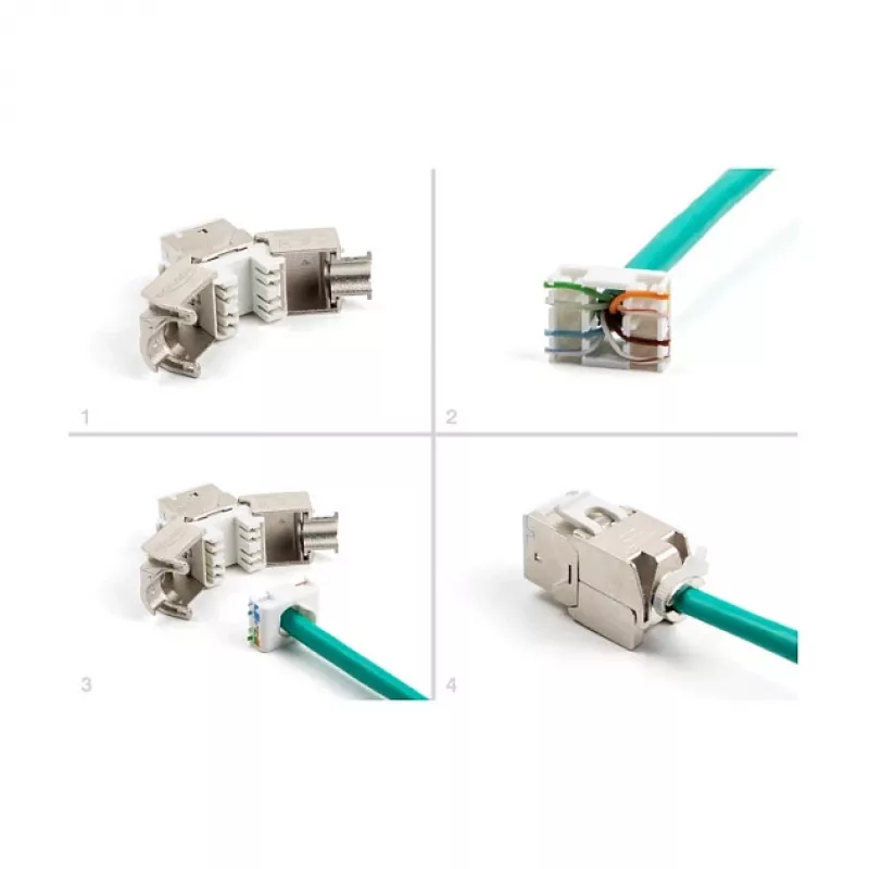 DeLOCK 88119 võtmemoodul lame valge RJ-45 10 tk