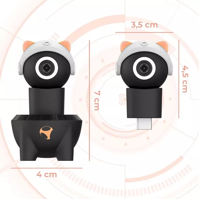 Subsonic Playcam 1080 2in1 HD Mini kaamera Nintendo Switch 2 jaoks, punane