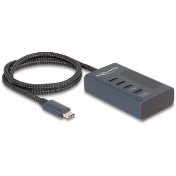 DeLOCK 64189 USB-jaotur USB-C 10000 Mbit/s sinine metallist