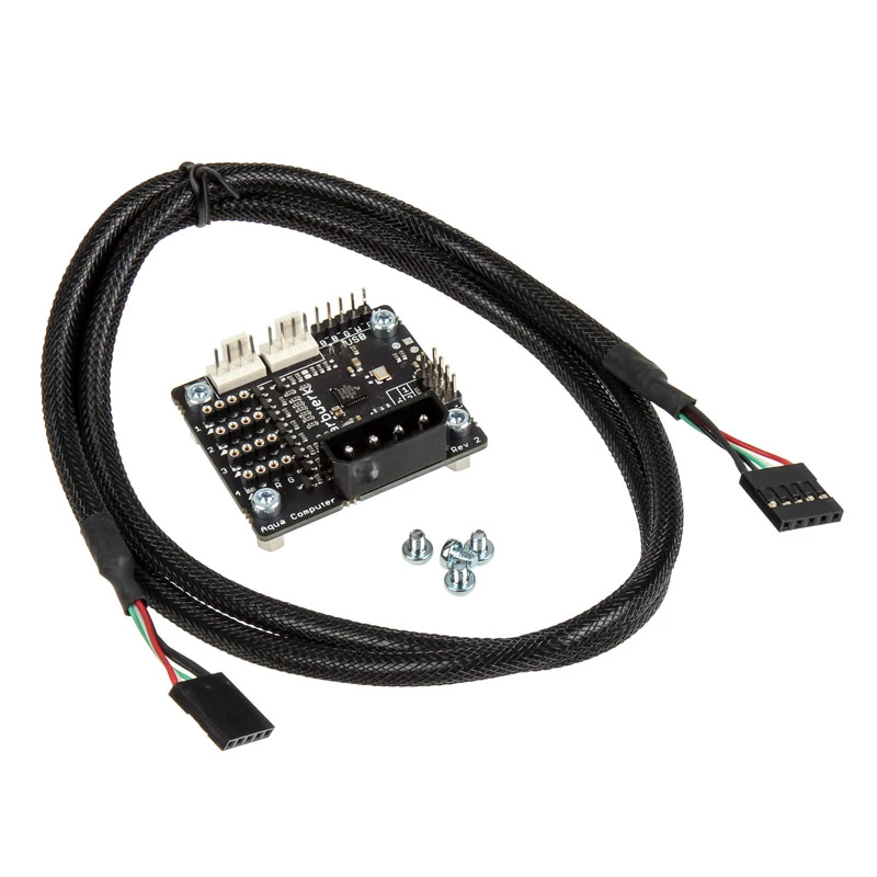 Valgustuse LED-kontroller Aqua-Computer farbwerk USB — 12 V, 2,5 A, must