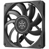 Korpuse ventilaator SILVERSTONE SST-AS120B 120mm must läbipaistev, 3-kontaktiline