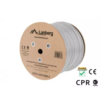 Võrgukaabel Lanberg LCS7L-11CU-0305-S RJ45 Cat7 305 m valge