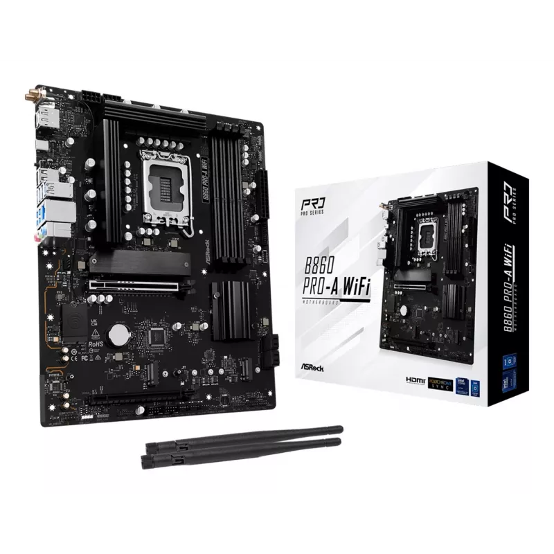 ASRock B860 Pro-A WiFi emaplaat