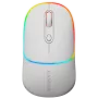 Canyon MW-22 CNS-CMSW22SW hiir – 2-in-1 Bluetooth/2,4 GHz – optiline – 800/1200/1600 DPI – 4 nuppu – RGB-valgustus – laetav – lumivalge