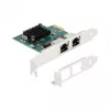 DeLOCK PCI Express x1 kaart 2 x RJ45 Gigabit LAN BCM Hall