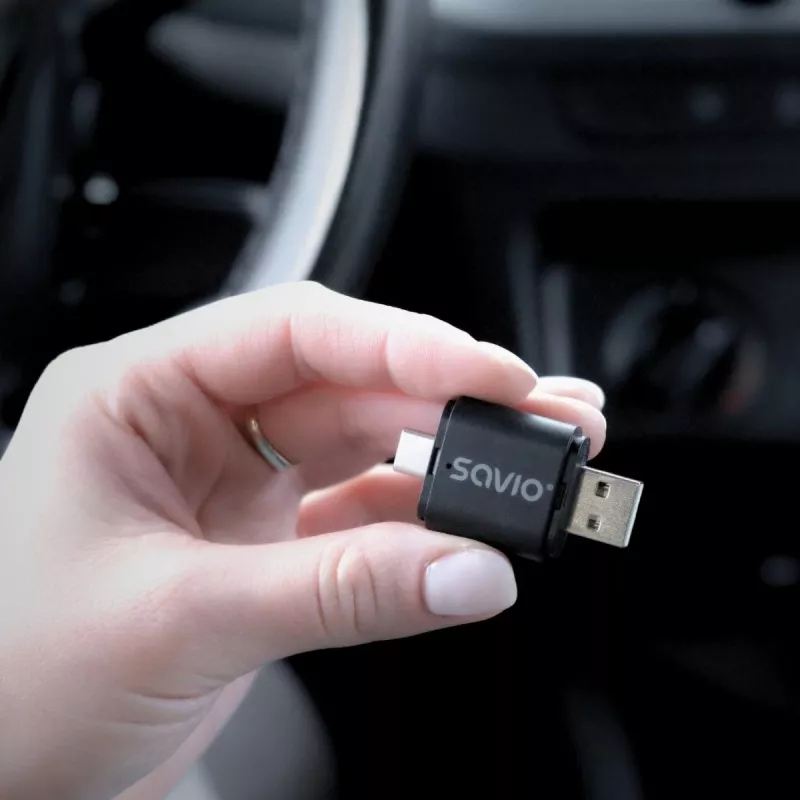 Juhtmevaba heli edastaja Savio TR-17 Bluetooth USB 10 m Must