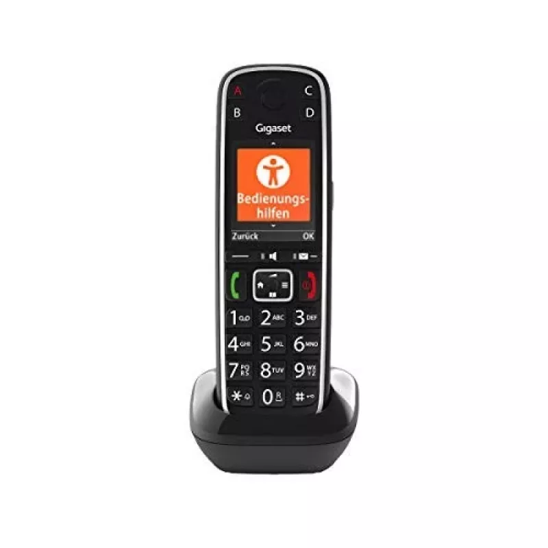 Gigaset E720HX Analoog/DECT telefon Kõne tuvastus Must