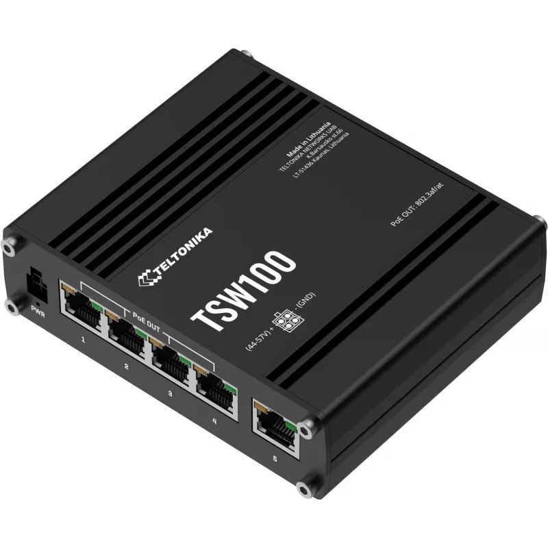 Teltonika TSW100 Tööstuslik haldamata PoE-lüliti