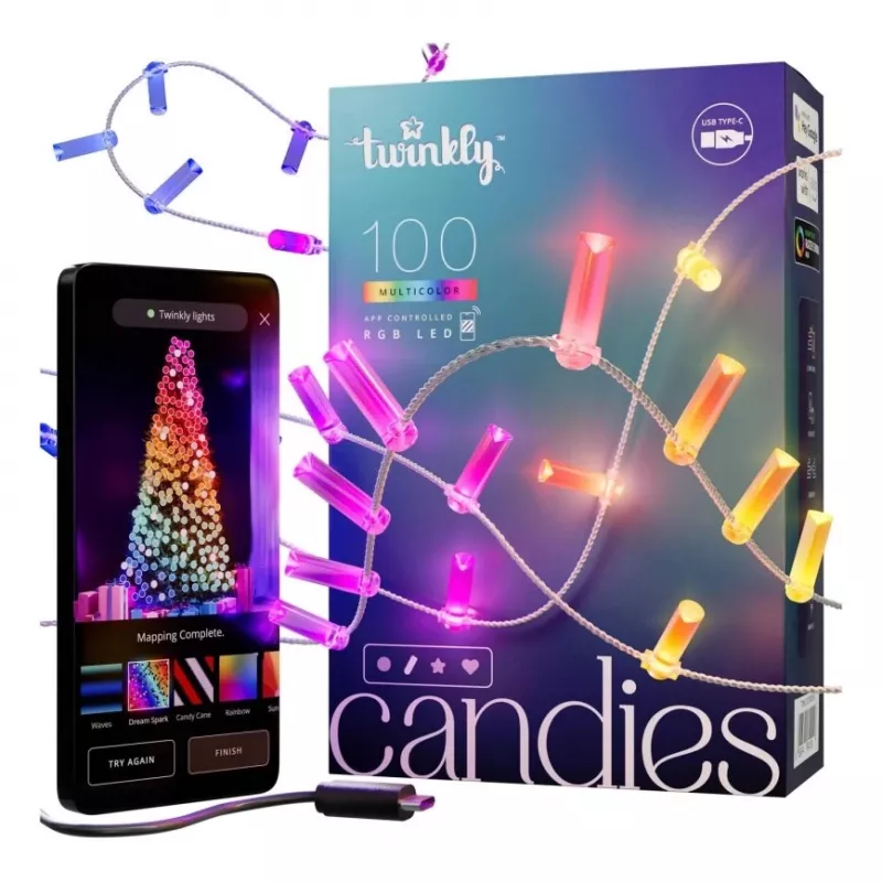 Twinkly Candies LED jõulutuled TWKC100RGB-T 6 M küünlakujulised