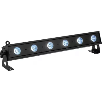 EUROLITE LED-riba mudel LED BAR-6 QCL RGB+WW (MPN 51930389) — RGB ja sooja valge lava valgustusriba