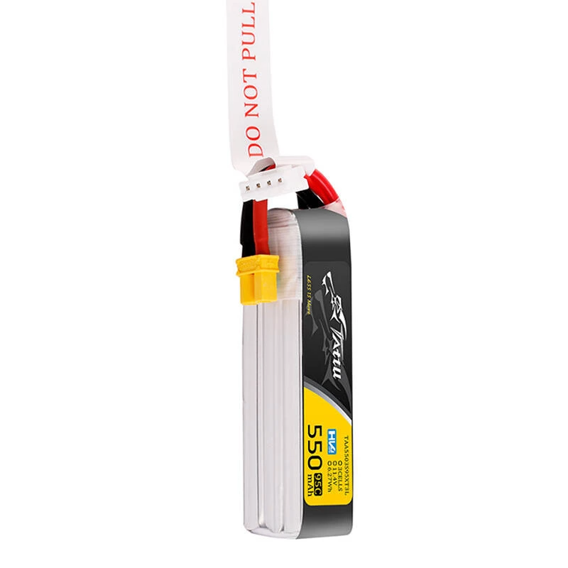 Tattu 3s 550mAh 95C 11.4V HV Lipo aku XT30 pistikuga, pikendatud pakend