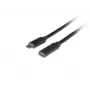 USB-C-USB-C-kaabel LANBERG CA-USBE-20CC-0005-BK, USB 3.2 Gen 1 (5 Gbit/s), 0,5 m, must