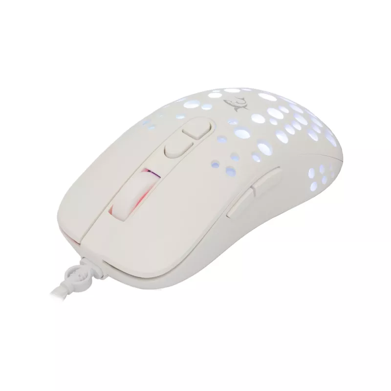Hiir White Shark GM-9004 Tristan-2 Valge RGB USB
