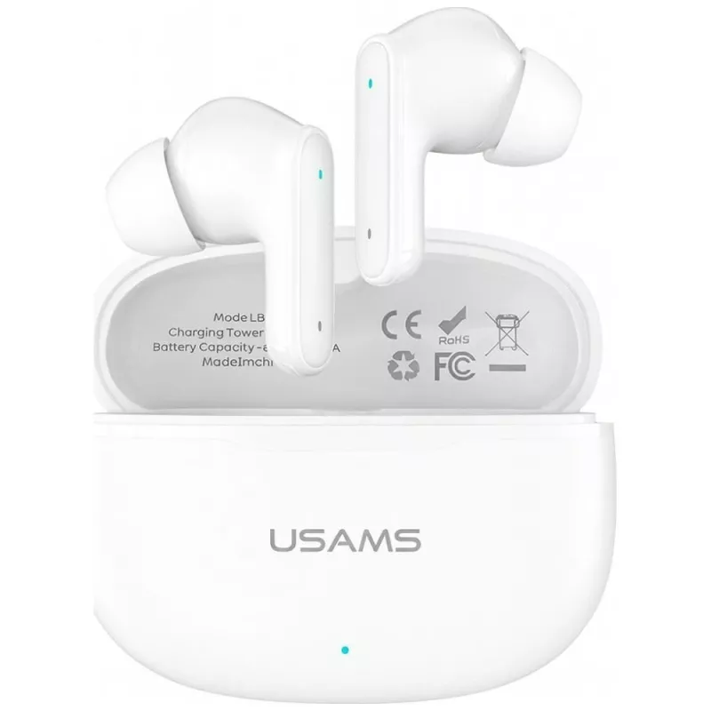 Bluetooth-kõrvaklapid 6.0 E05 TWS valge
