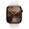 Apple Watch Series 10 GPS + Cellular 42mm Gold Titanium Case with Starlight Sport Band - S/M (MX063QF/A)