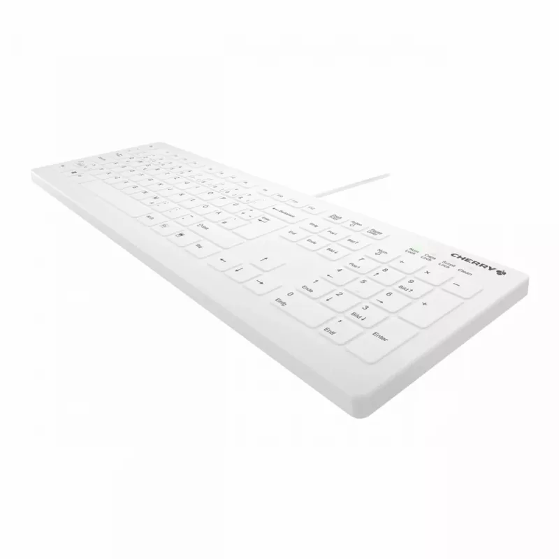 Contour Design Active Key Contour QuickClean meditsiiniline klaviatuur IP68 täissuuruses juhtmega valge DE C8112