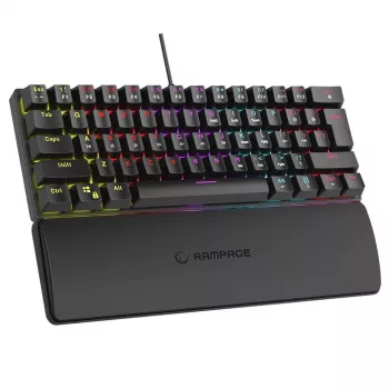 Mehaaniline klaviatuur RAMPAGE PLOWER K60 Blue lülitite ja RGB taustavalgustusega