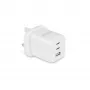 Dicota toiteplokk - kompaktne, GaN - 65 W - 5 A - PD 3.0 - 3 väljundporti (2 x USB-C, USB)