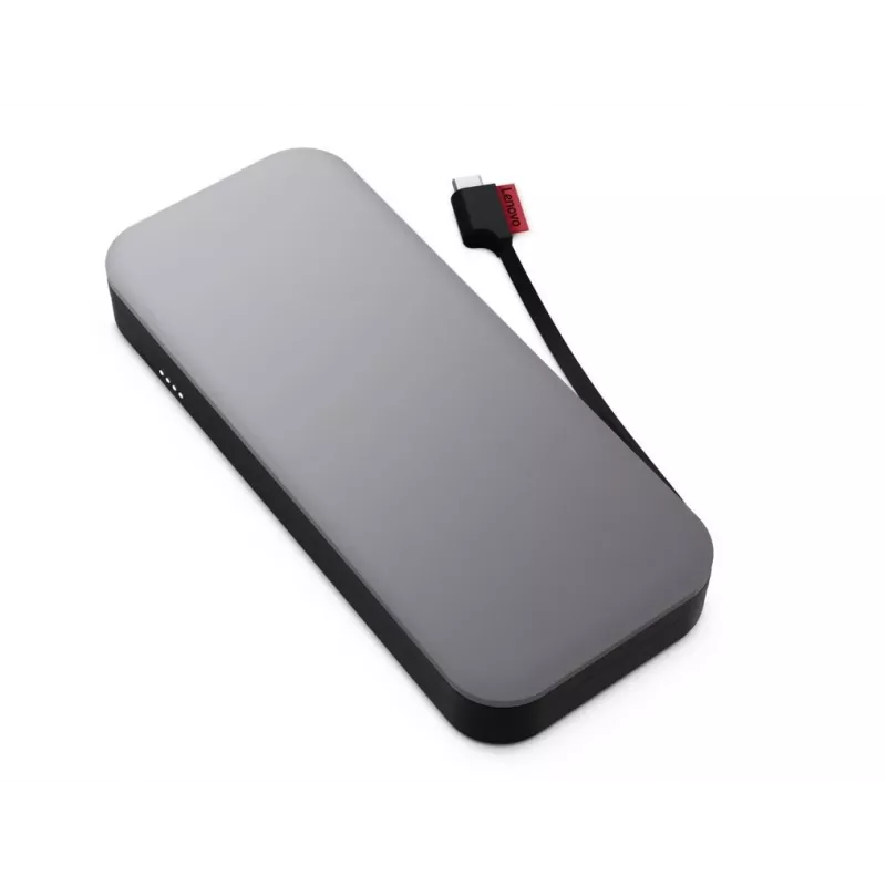 Lenovo Go USB-C sülearvuti akupank (20 000 mAh), liitium-ioon, must hall, USB A- ja C-tüüpi