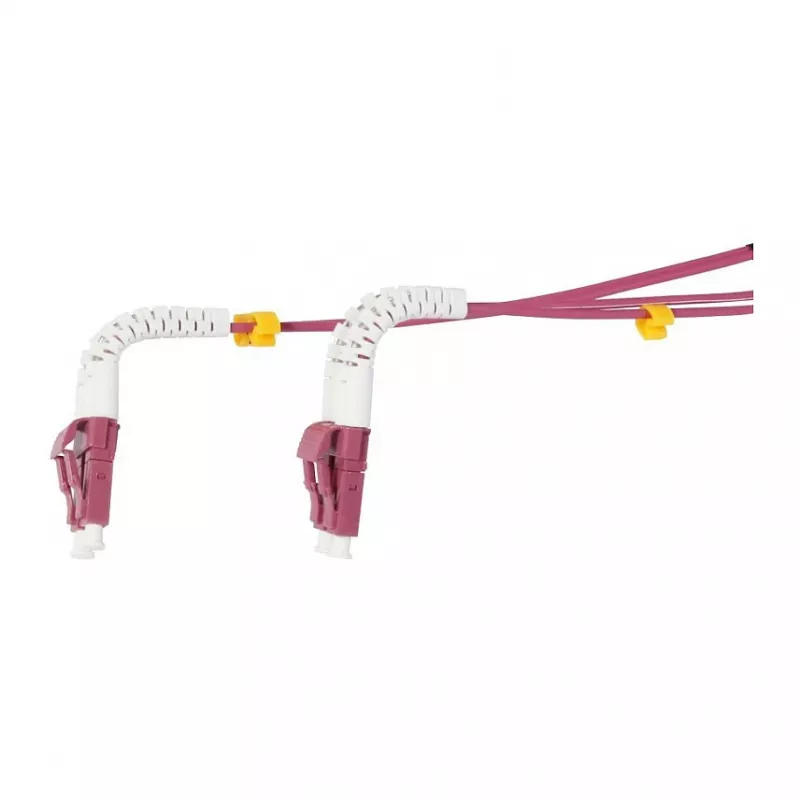Synergy 21 LWL-2-Faser-Patchk. 1.5mtr.LC-LC 50/125um OM4 AD 2mm flexible Knickschutztülle - Multimode-Faser - 1,5 m