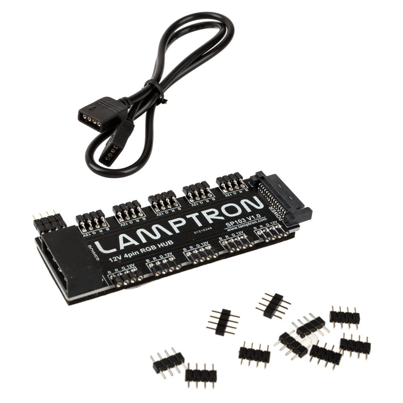 RGB-jaotur Lamptron SP103 10x Aura Sync, Fusion, Mystic jaoks — 10-kanaliline RGB-kontroller