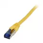 patch-kaabel RJ45 - CAT6A 500Mhz - 0,5 m - kollane - S-STP(S/FTP) - TPE/LSZH(Superflex) - AWG26 - Syner