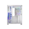PC korpus MODECOM Volcano Panorama Midi Tower valge — micro ATX, karastatud klaas, ARGB, USB-C, toetab GPU-d 400 mm