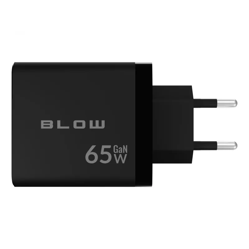LCD seinlaadija USB pesa + USB-Cx2 PD 65W GAN must vattmeeter