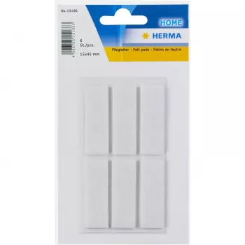 HERMA 15186 isekleepuv silt Ristkülik Valge 15x45mm 6 tk