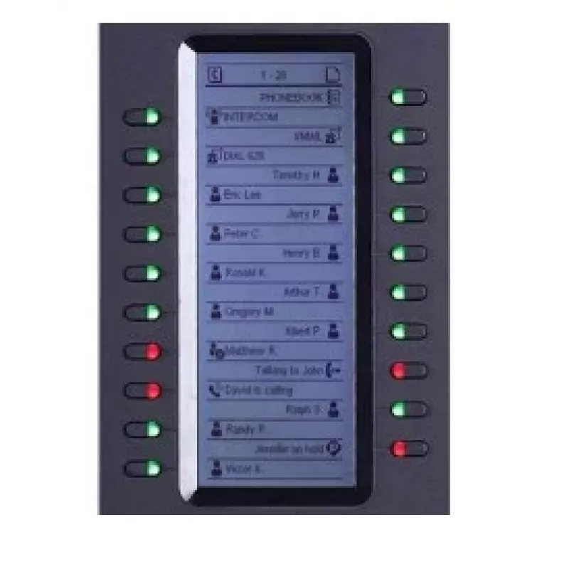 Grandstream Networks GXP2200EXT IP lisamoodul Must 20 nuppu