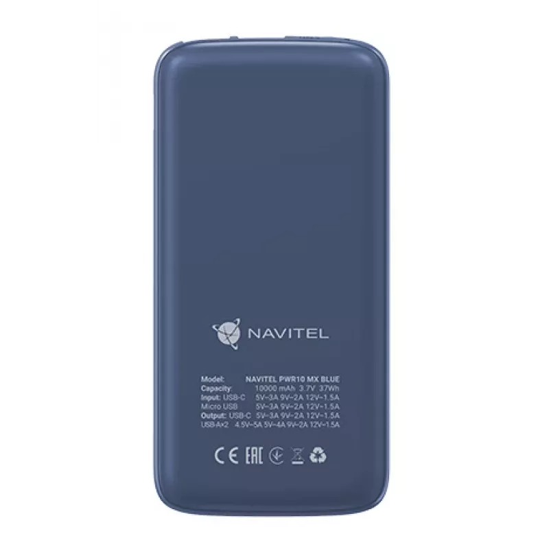 Kaasaskantav akupank Navitel PWR10 MX BLUE 10000 mAh