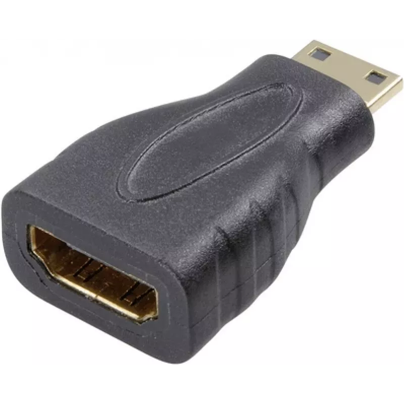 SpeaKa Professional HDMI adapter [1x HDMI-pistik C Mini - 1x HDMI-pesa] Must Kullatud pistikukontaktid (SP-7869908)